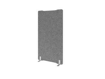 Akustik-Stellwand gerade Filzoptik BxTxH: 1000 x 25 x 1800 mm