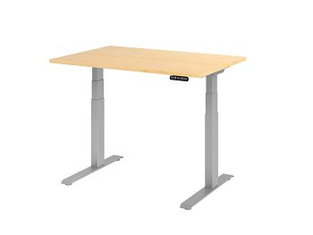 Sitz-Steh-Schreibtisch, Dekor: Ahorn BxTxH: 1200 x 800 x 640-1290 mm