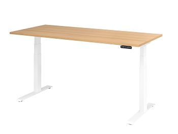 Sitz-Steh-Arbeitstisch, Dekor: Eiche BxTxH: 1800 x 800 x 640-1290 mm