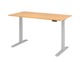 Sitz-Steh-Arbeitstisch, Dekor: Buche BxTxH: 1600 x 800 x 700-1200 mm