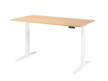 Sitz-Steh-Arbeitstisch, Dekor: Eiche BxTxH: 1600 x 800 x 700-1200 mm