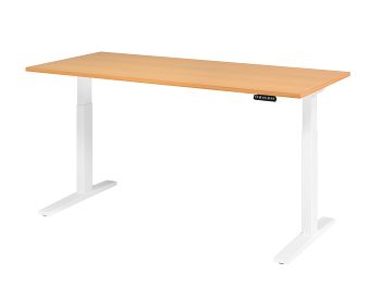 Sitz-Steh-Arbeitstisch, Dekor: Buche BxTxH: 1800 x 800 x 700-1200 mm