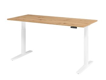 Sitz-Steh-Arbeitstisch,Dekor:Asteiche BxTxH: 1800 x 800 x 700-1200 mm
