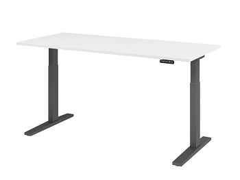Sitz-Steh-Arbeitstisch, Dekor: Weiß BxTxH: 1800 x 800 x 700-1200 mm