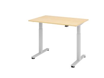 Sitz-Steh-Arbeitstisch, Dekor: Ahorn BxTxH: 1200 x 800 x 720-1200 mm