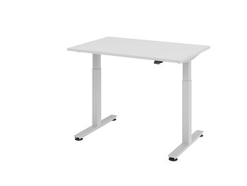 Sitz-Steh-Arbeitstisch, Dekor: Grau BxTxH: 1200 x 800 x 720-1200 mm