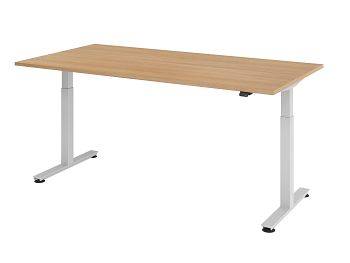 Sitz-Steh-Arbeitstisch, Dekor: Eiche BxTxH: 2000 x 1000 x 720-1200 mm