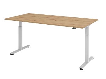 Sitz-Steh-Arbeitstisch, Dekor: Ast- eiche BxTxH: 2000 x 1000 x 720-1200mm