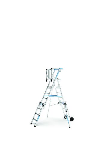 Teleskop-Plattformleiter 7 Sprossen einschl. Plattform