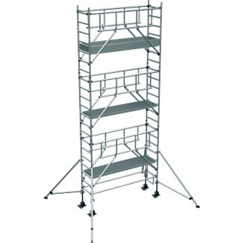 Leichtmetall-Fahrgerüst, Plattform- größe B 0,75 x L 2,50 m,AH ca. 7,30 m