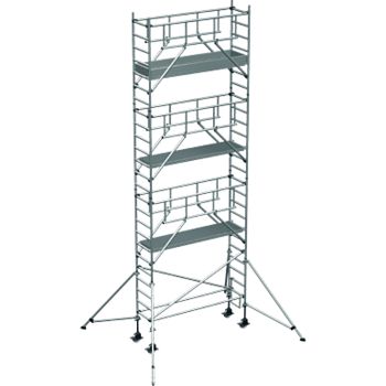 Leichtmetall-Fahrgerüst, Plattform- größe B 0,75 x L 2,50 m,AH ca. 8,40 m