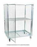 Stahlrollbehälter, 4-seitig, BxTxH: 950 x 1350 x 1820 mm