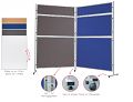 ECO Stellwandtafel Filz, doppelseitig HxB: 120 x 30 cm