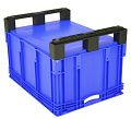 Euro-Stapelbehälter Doppelboden mit Kufen BxLxH 800 x 600 x 520 mm