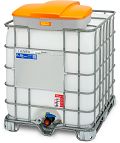 IBC-Einfülltrichter mit  Klappdeckel L x B xH 770 x 740 x 240 mm