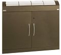 Sammelstation 4-fach TD 4 soft-mokka, H 975 x B 1100 x 320 mm