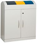 Sammelstation 3-fach TD 3 lichtgrau, H 975 x B 860 x 320 mm