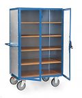 Kastenwagen verz.Stahlblech m.5 Böden transparente Flügeltüren, 1000x680mm