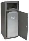 Abfall-/Ascher-Kombi HxBxT: 1060 x 420 x 420 mm