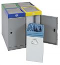 Wertstoffsammler ProTec-Plus 70 l 4er Inselstation