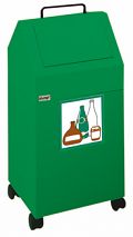 Sortsystem Standard, 45 Ltr. fahrbar, verkehrsgrün RAL 6024
