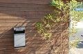 Abfallbehälter für Wandbefestigung Füllvolumen ca. 22 Liter, mit Ascher