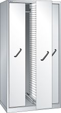 Vertikalauszugschrank, Key Lock mit Frontbl., 3 Auszüge mit  Lochwand