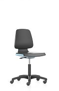 Arbeitsdrehstuhl Labsit Sitz Stoff schwarz /-schale blau