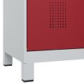 Lichtgrau RAL 7035/Rubinrot RAL 3003 