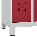 Lichtgrau RAL 7035/Rubinrot RAL 3003 