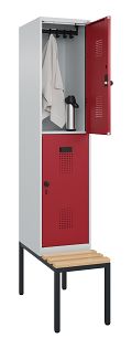 Lichtgrau RAL 7035/Rubinrot RAL 3003 