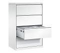 Hängeregistraturschrank RAL 9016 2-bahnig mit 4 Schubladen