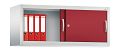 Korpus/Türen: lichtgrau/rubinrot 
