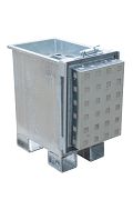 Lithium-Ionen-Lagerbehälter, verzinkt Typ LIL 30, LxBxH: 400 x 600 x 750 mm