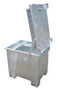 Lithium-Ionen-Lagerbehälter, verzinkt Typ LIL 90, LxBxH: 600 x 800 x 750 mm