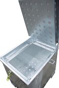 Lithium-Ionen-Lagerbehälter, verzinkt Typ LIL 90, LxBxH: 600 x 800 x 750 mm