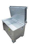 Lithium-Ionen-Lagerbehälter, verzinkt Typ LIL 220, LxBxH: 1200x800x750 mm