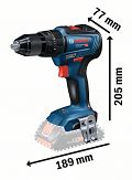 Bosch Akku Bohrschrauber GSB 18V-21 (Akku 1x2,0 Ah + 1x4,0 Ah)