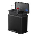 Tret-Mülltrenner, Öko Duo, 1 x 9, 1 x 17 Ltr., schwarz