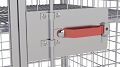 Stahlrollbehälter ADB, BxTxH: 800 x 1200 x 1820 mm