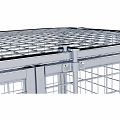 Stahlrollbehälter ADB, BxTxH: 800 x 1200 x 1820 mm
