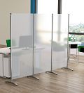 Stellwand Metropol HxB: 1750 x 800 mm Polystyrolwand, transparent