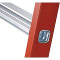 GFK Mischbau-Sprossen-Stehleiter mit 2 x 6 Leichtmetall-Breitsprossen